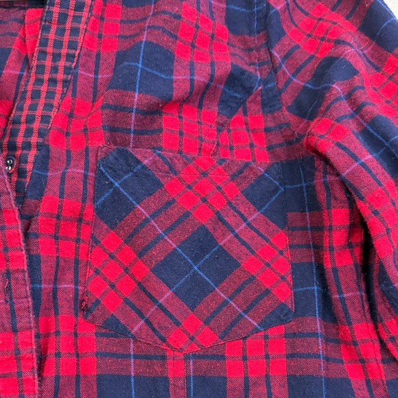 Skies Are Blue Red and Blue Plaid Shirt - Picture 3 of 9